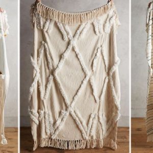 Anthropologie Aldalora Throw Blanket
